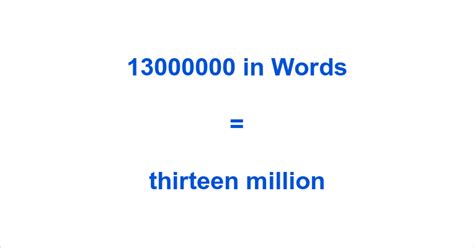 Convert 13500000 to words .